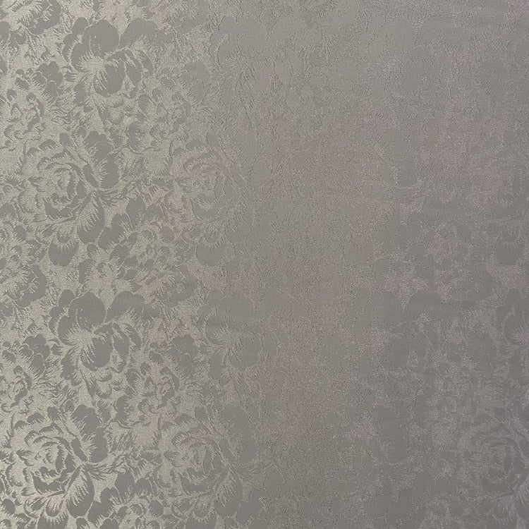 Satin Rose-field Damask - Silver