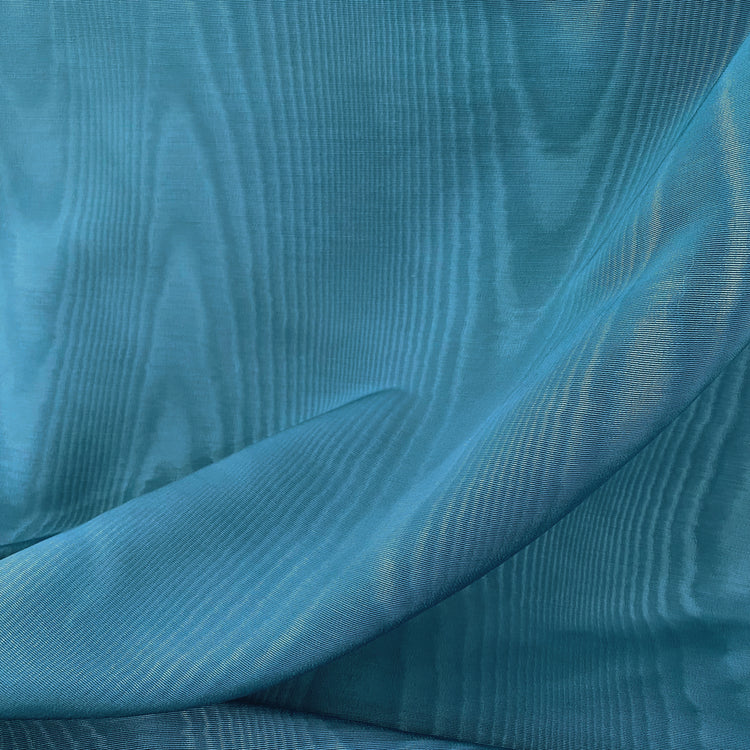 Moire Grosgrain - Dark Duck Egg
