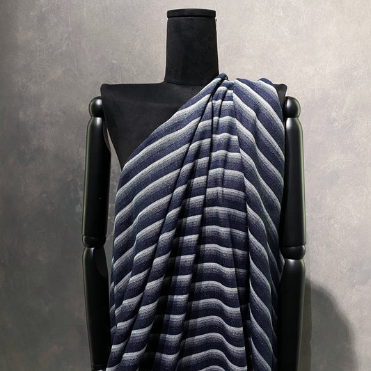 Gradient Stripe Denim - Indigo / White