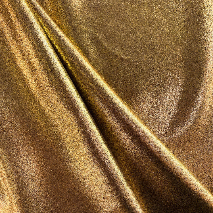 Metallic Coated Satin - Gold