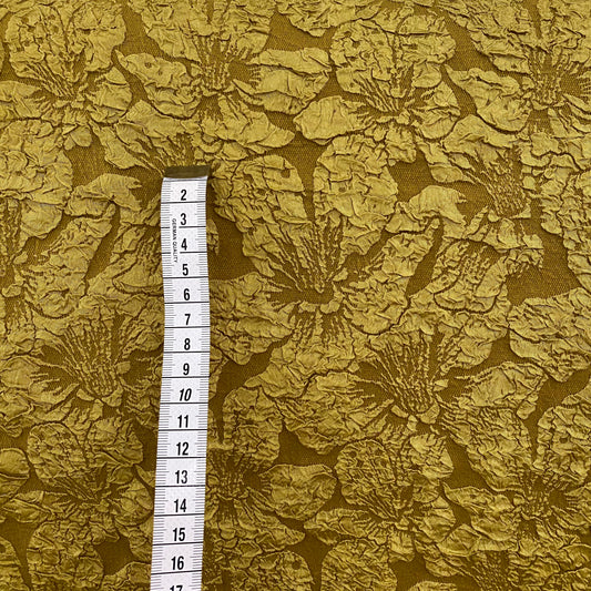 Lily Floral Cloqué - Goldenrod