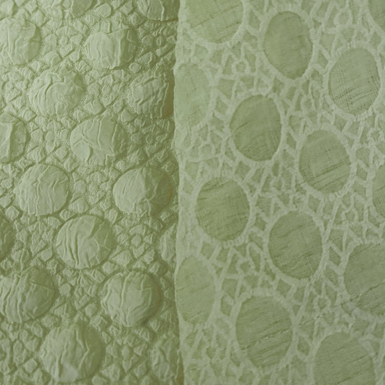 Stretch Bubble-Wrap Double Weave - Mint Green