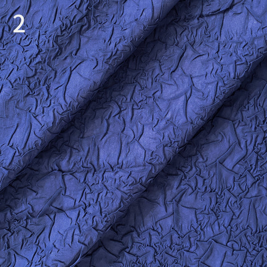 Bonded Crush Creased Chiffon - Royal Blue