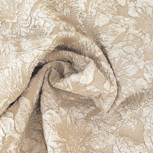 Lily Floral Cloqué - Beige