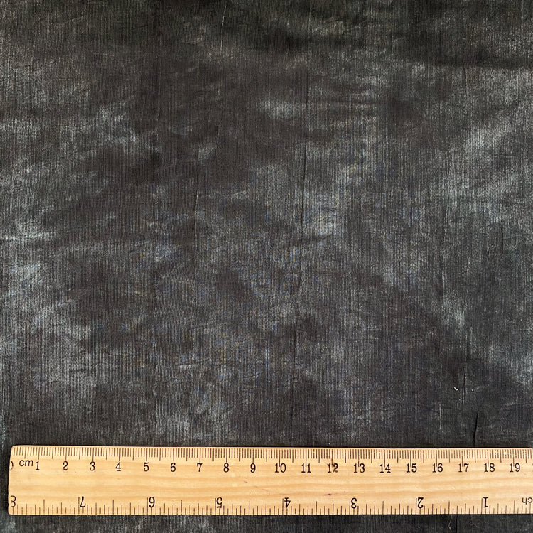 Tarnished Corroded Metallic Organza - Steel / Gunmetal