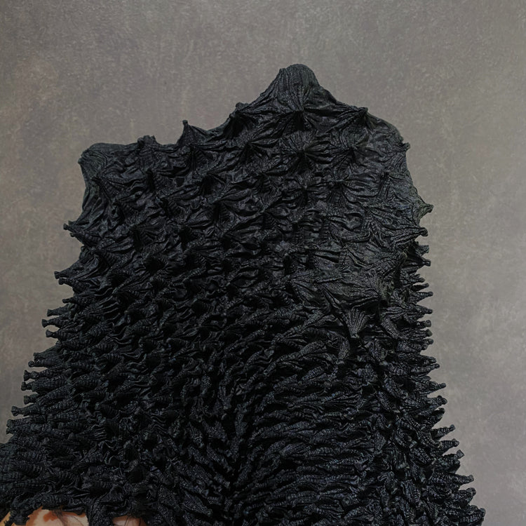 3D Shibori Spike Panel - Black