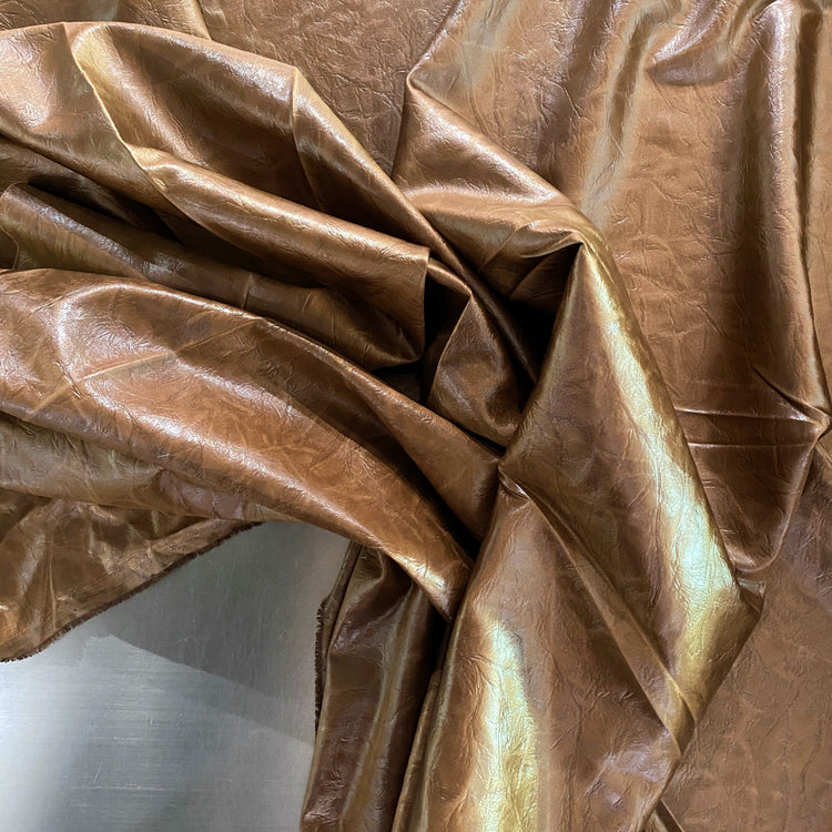 (Remnant) Leather Finish Satin - Chocolate - 2.10m (Stained)