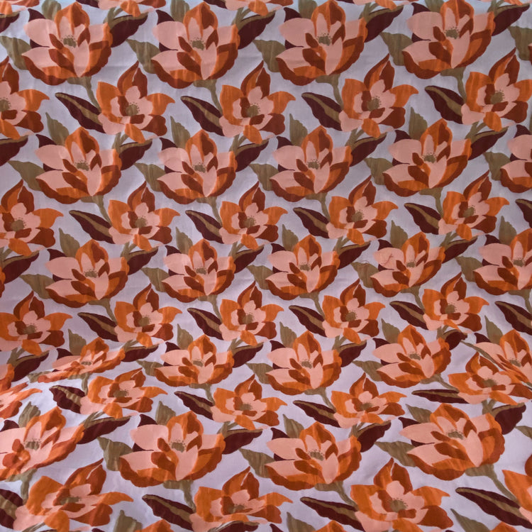 Magnolia Poly/Nylon Jacquard  - Orange/Soft Pink