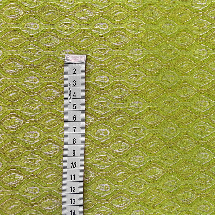 Raised Geometric Jacquard - Green