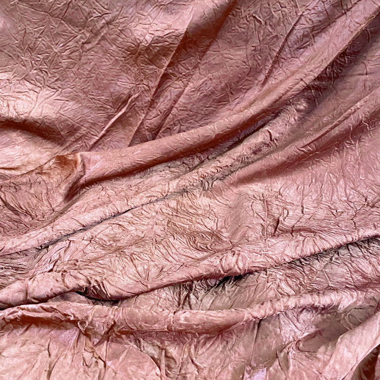 Creased Satin - Rust