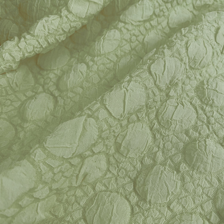 Stretch Bubble-Wrap Double Weave - Mint Green