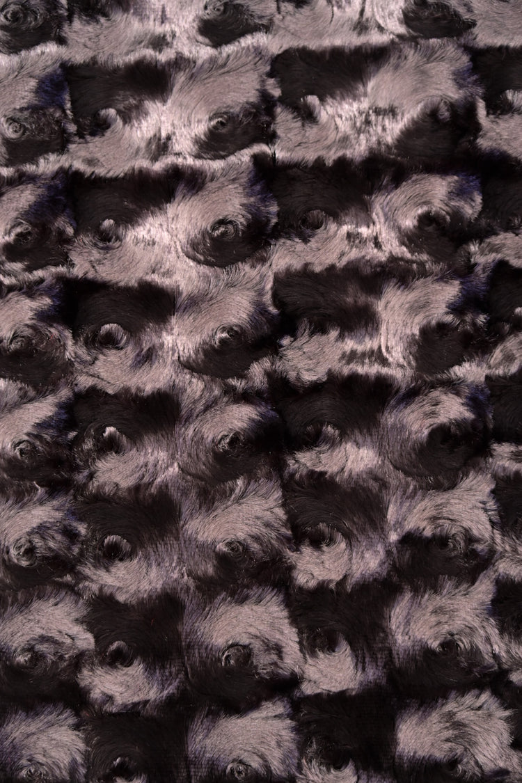 Spiral Swirl Plush Velvet - Dark Misty Rose
