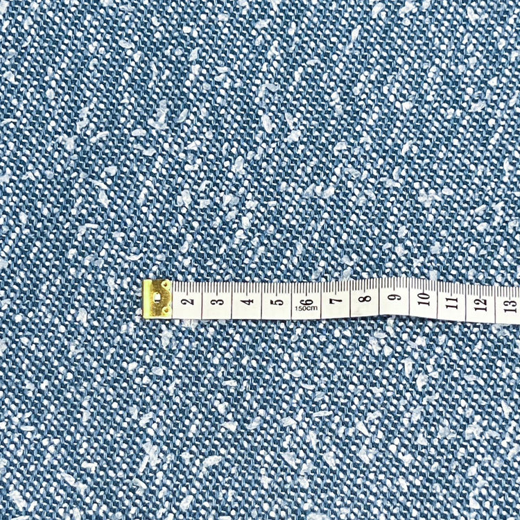 Neppy Yarn Insert Denim - Sky Blue/White