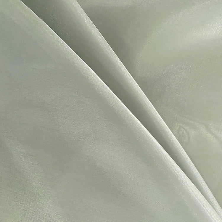 Pearlescent Satin Organza - Pale Green