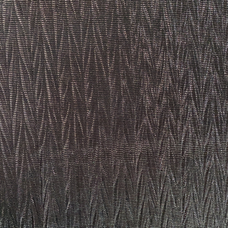 Chevron Embossed Metallic Rib Knit - Rose Silver