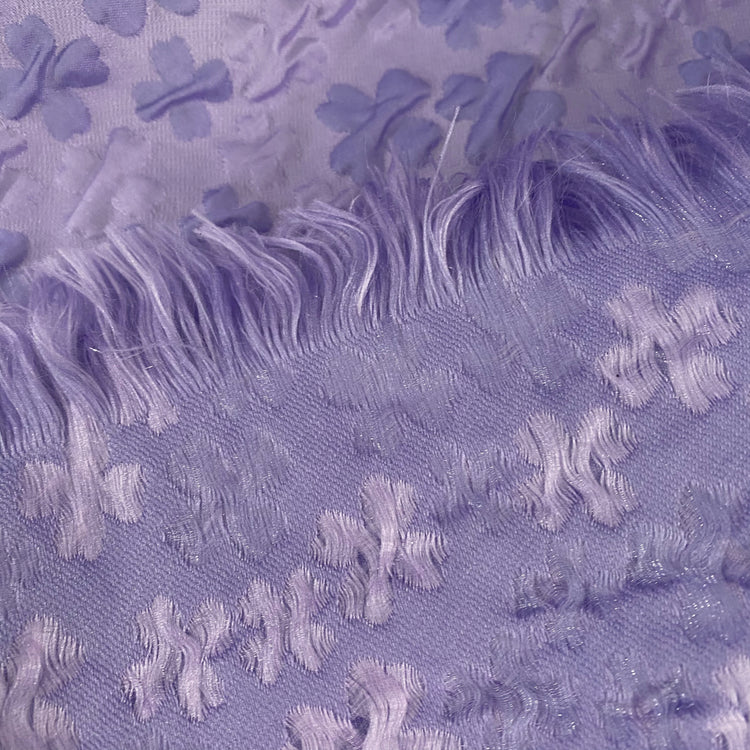 Four Leaf Clover Poly/Nylon Jacquard- Purple