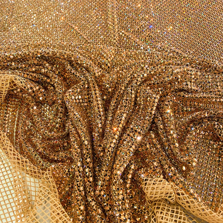 Crystal Glass Mesh - Gold