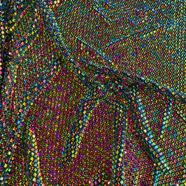 Crystal Glass Mesh - Iridescent / Black