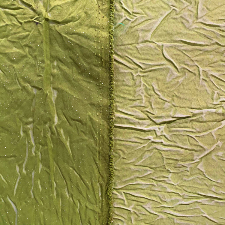 Creased Sateen - Olive