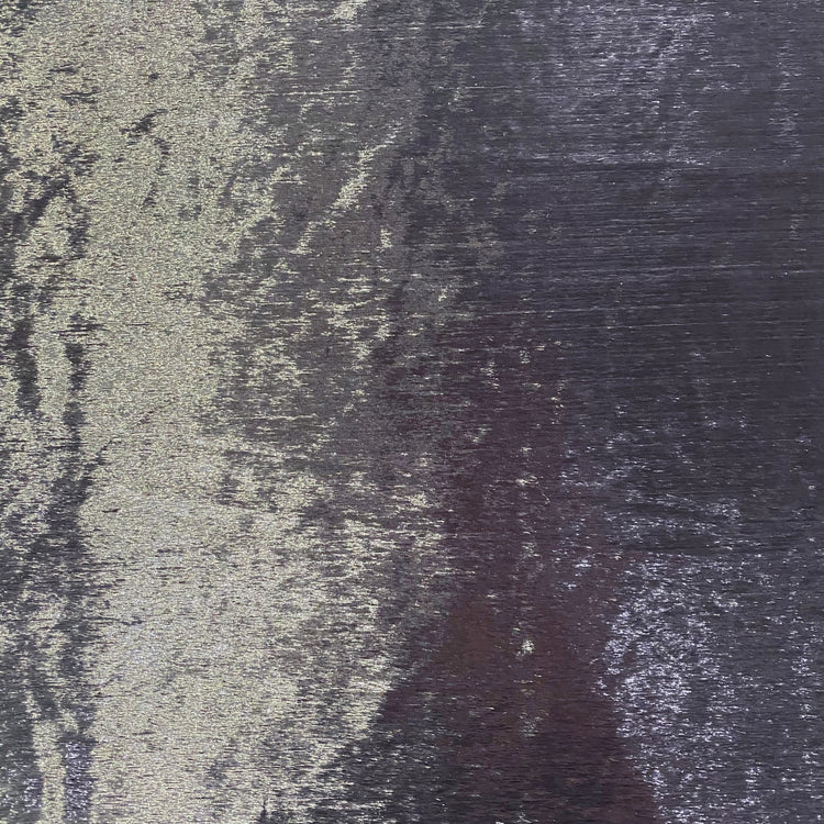 Brushed Metallic Long-pile Velvet - Silver