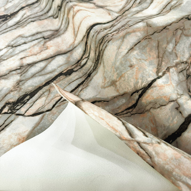 PVC - Deep Vein Marble Print - Gainsboro