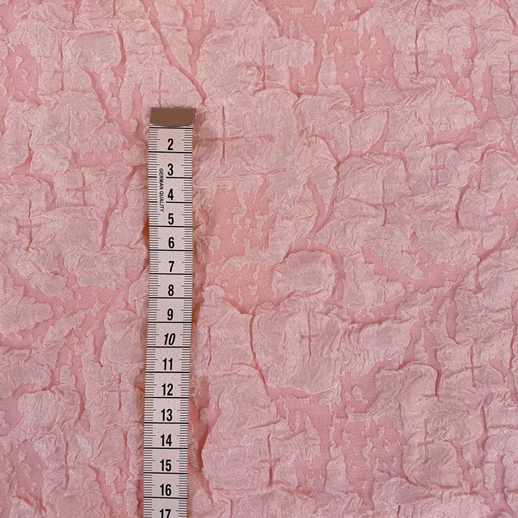 Crinkle Textured Cloqué - Pink