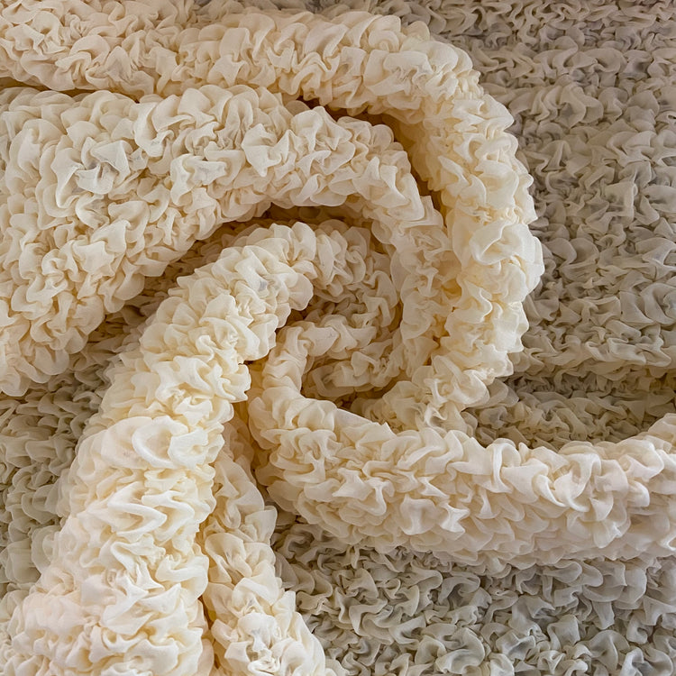 Grid Smocked Chiffon - Light Yellow