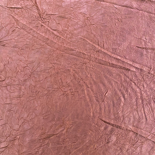 Creased Satin - Rust