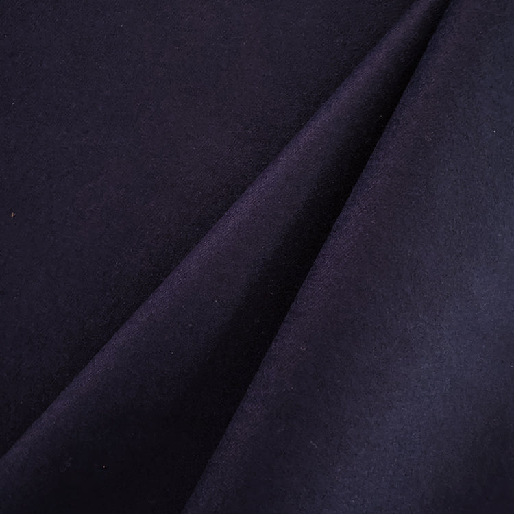 Australian Merino Brushed Wool Flannel - Dark Blue
