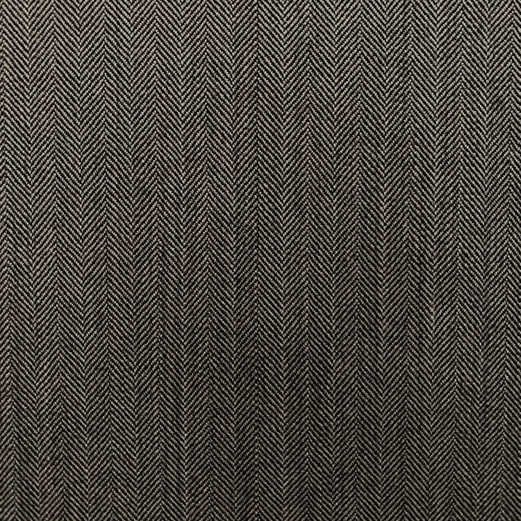 Australian Merino Worsted Wool Gabardine - Herringbone - Dark Grey