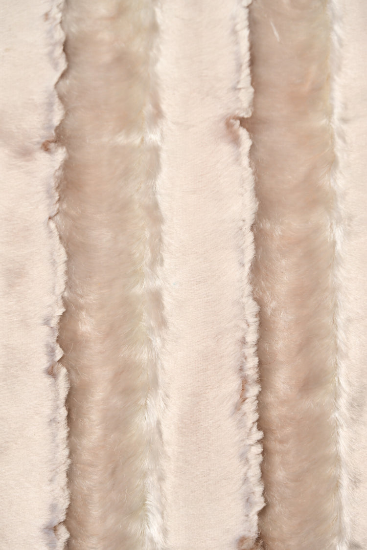 Monochromatic Wave Plush Velvet - Papaya Whip