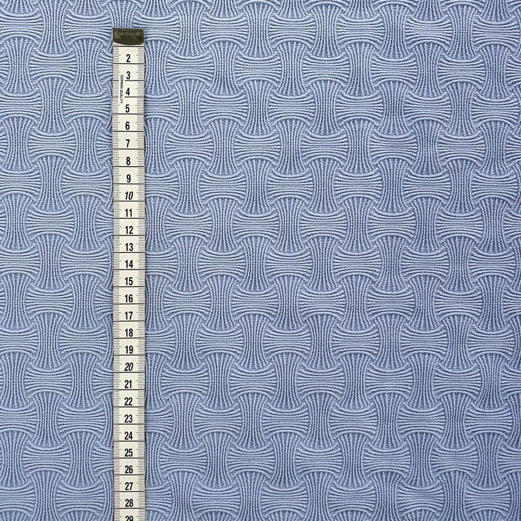 Basket Weave Look Stretch - Powder Blue