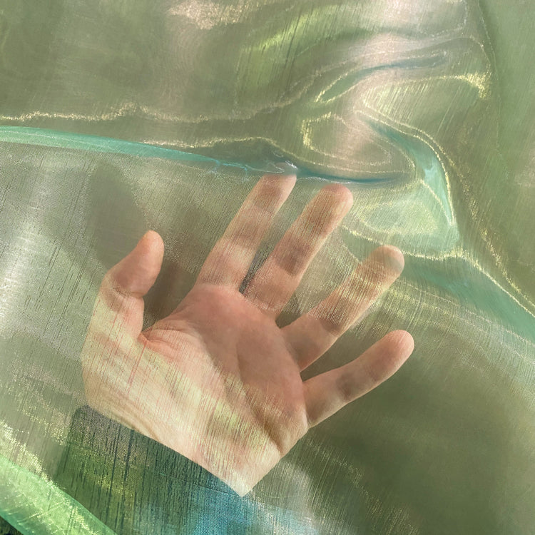 Shot Organza - Yellow Green / Blue