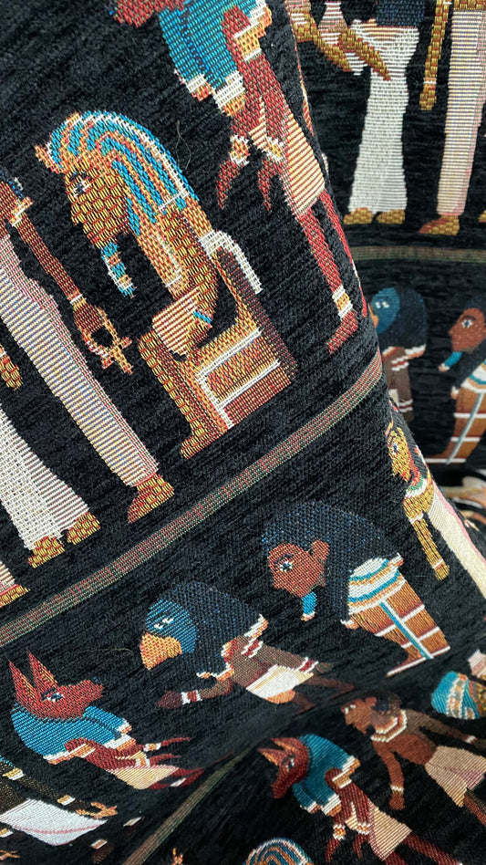 Egyptian Corduroy Jacquard - Black