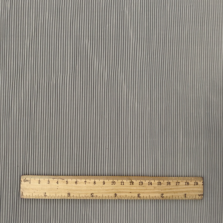 Accordion-Pleated Taffeta - Light Grey