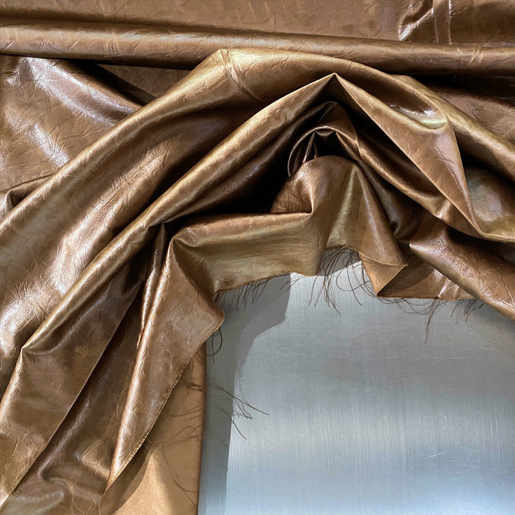 (Remnant) Leather Finish Satin - Chocolate - 2.10m (Stained)
