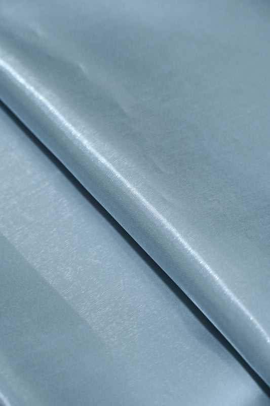 Shimmering Lake Satin - Air Blue