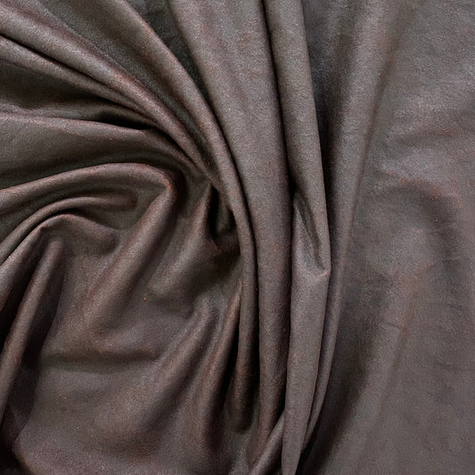 Cotton/Poly Coated Twill - Dark Maroon / Brick