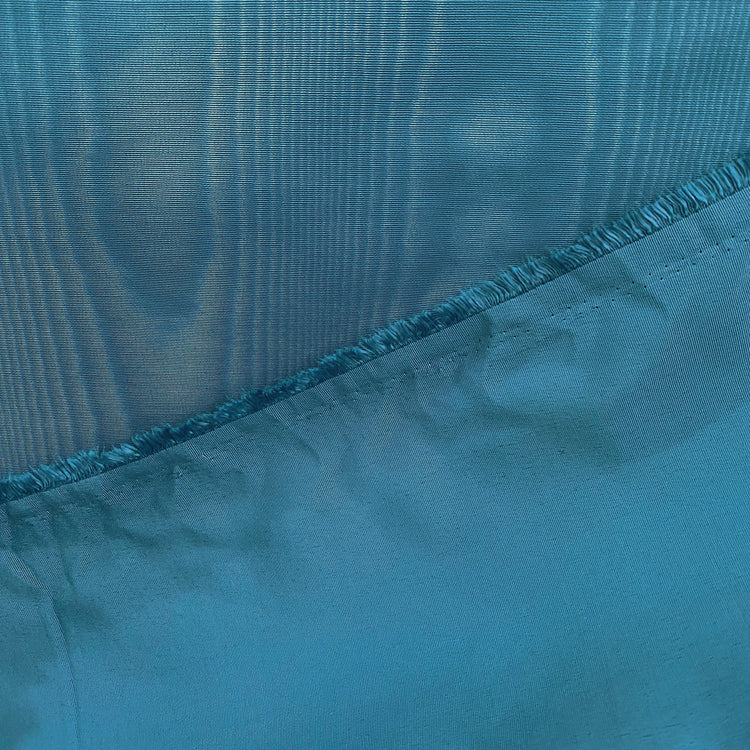 Moire Grosgrain - Dark Duck Egg