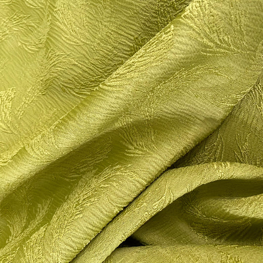 Rippled Floral Damask - Green