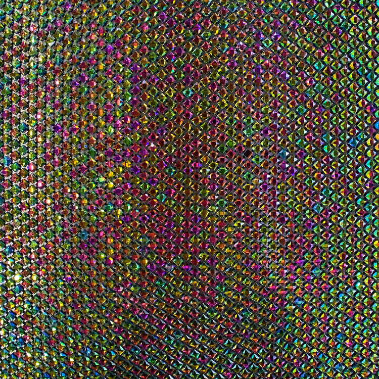 Crystal Glass Mesh - Iridescent / Black