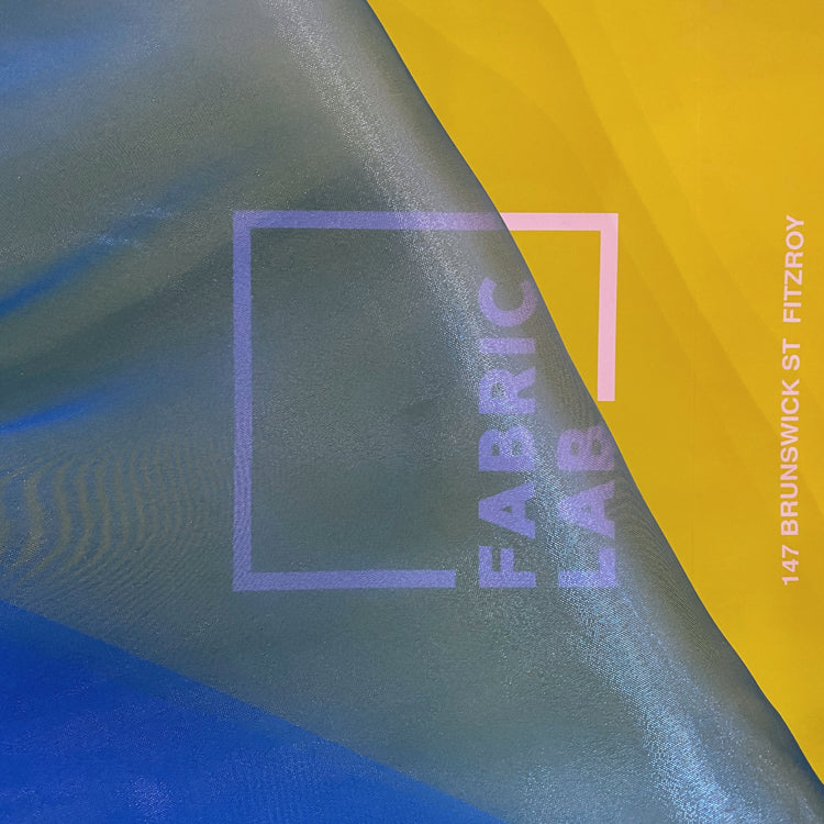 Metallic Organza - Manganese Blue