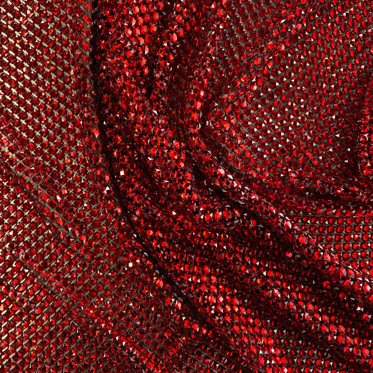 Crystal Glass Mesh - Ruby