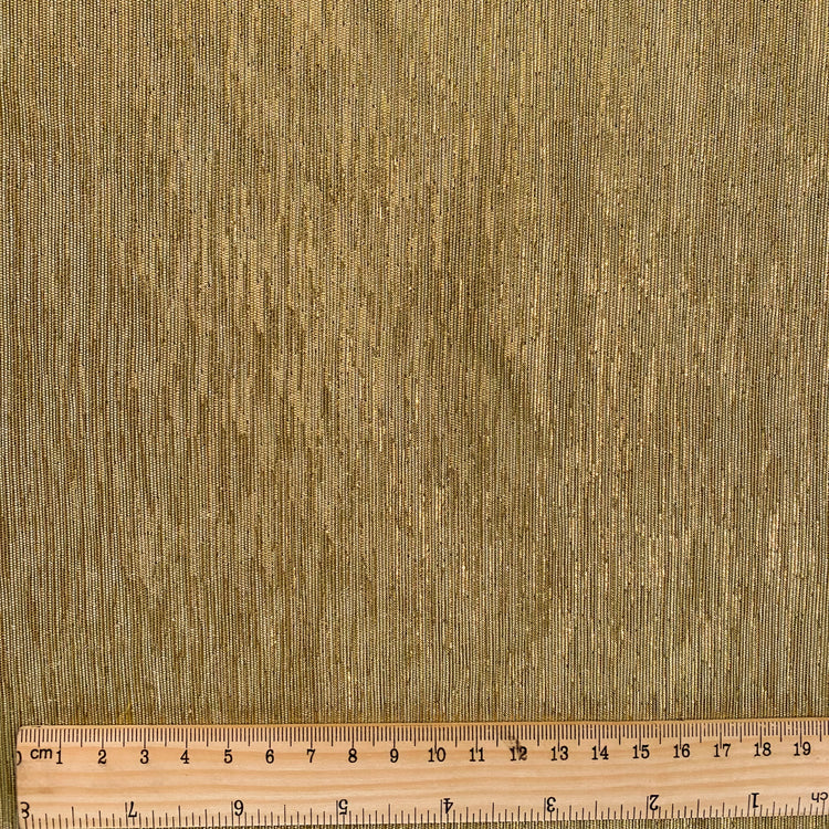Metallic Dupion - Dark Khaki / Gold