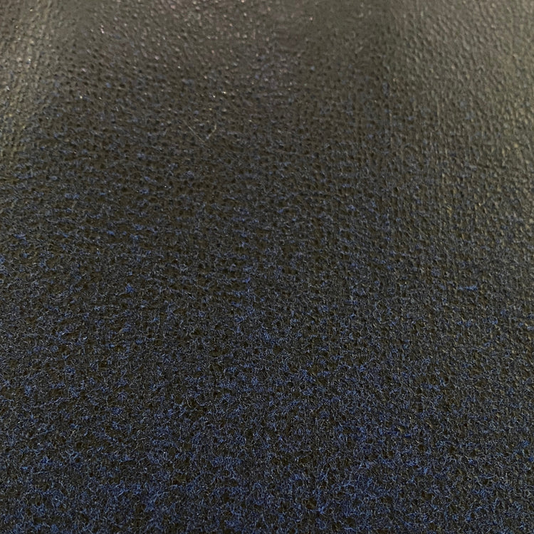 Felted Faux Leather - Black / Navy