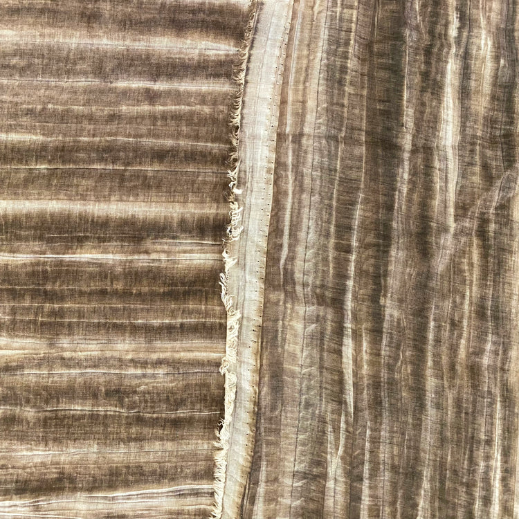 Nature Stripe Cotton Blend - Sienna / Cornsilk