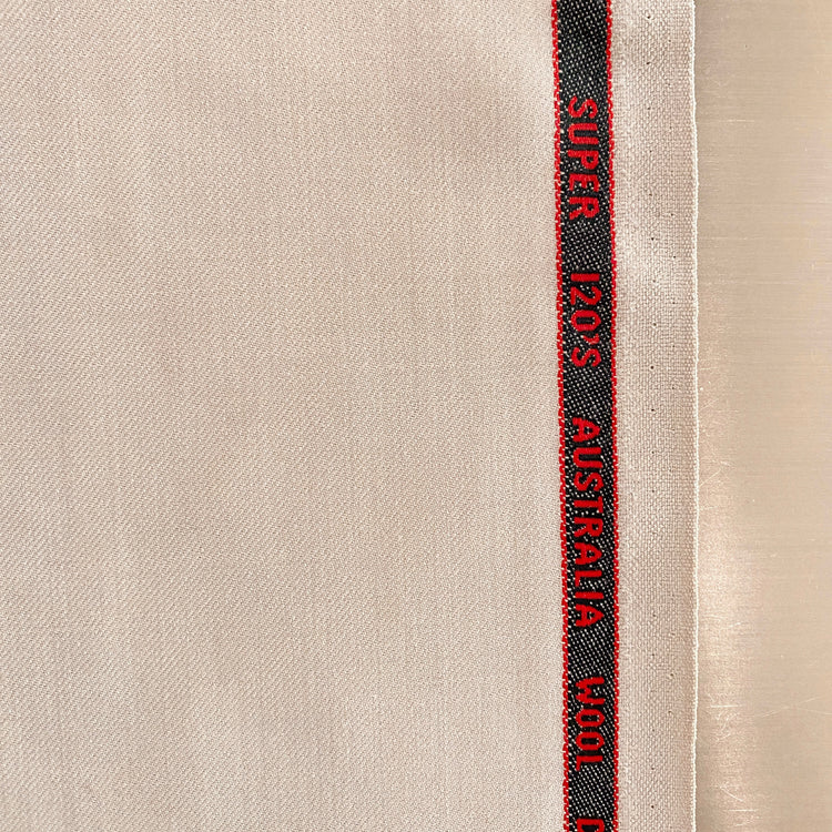 Australian Merino Worsted Wool Gabardine - Papaya Whip
