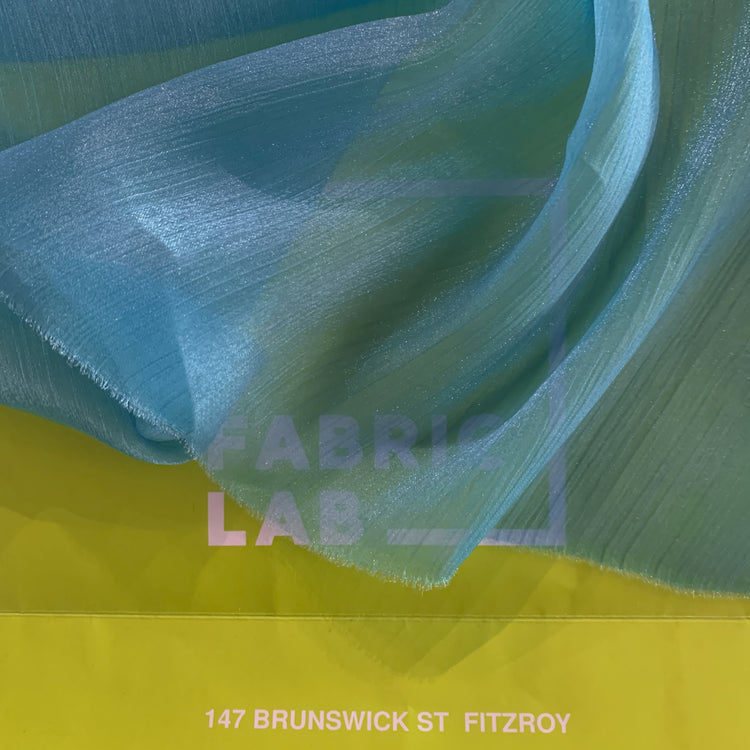 Shimmer Yoryu Chiffon - Medium Turquoise