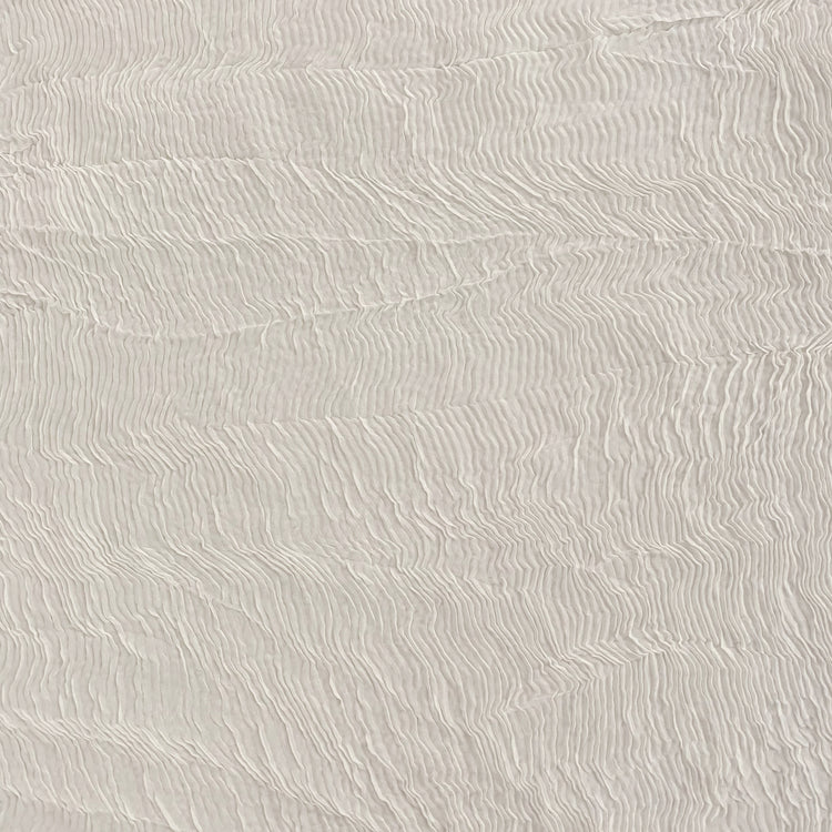 Bonded Chiffon Plisse - White