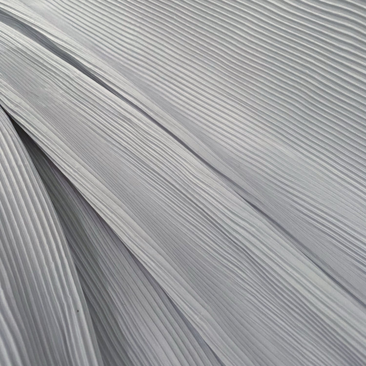 Accordion-Pleated Taffeta - Gainsboro Grey